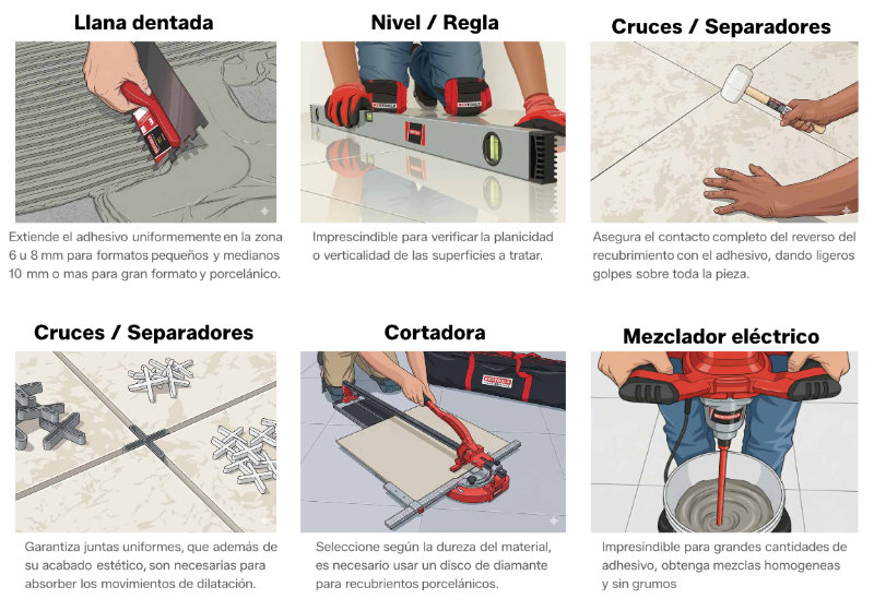 Instalación de recubrimiento cerámico